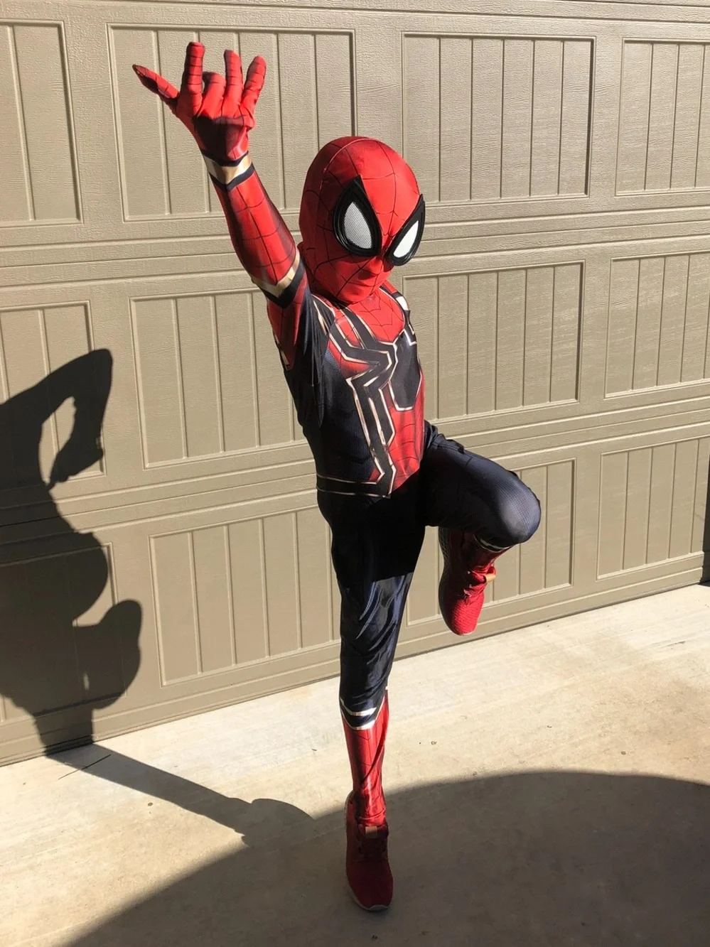 SPIDERMAN Set of 2 Realistic Costumes Kids Sz XL Fits Age 7-9 Halloween Cosplay